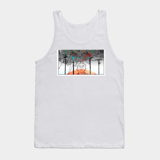 The Ruby Machine cityscape descent psychedelic colors Tank Top